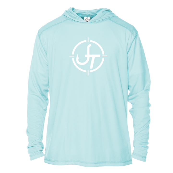 JT Arctic Blue Solar Hooded Long Sleeve