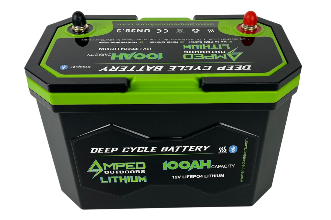 100Ah Lithium Battery (LiFePO4) 12.8V - Bluetooth - IP67 Waterproof - Heated
