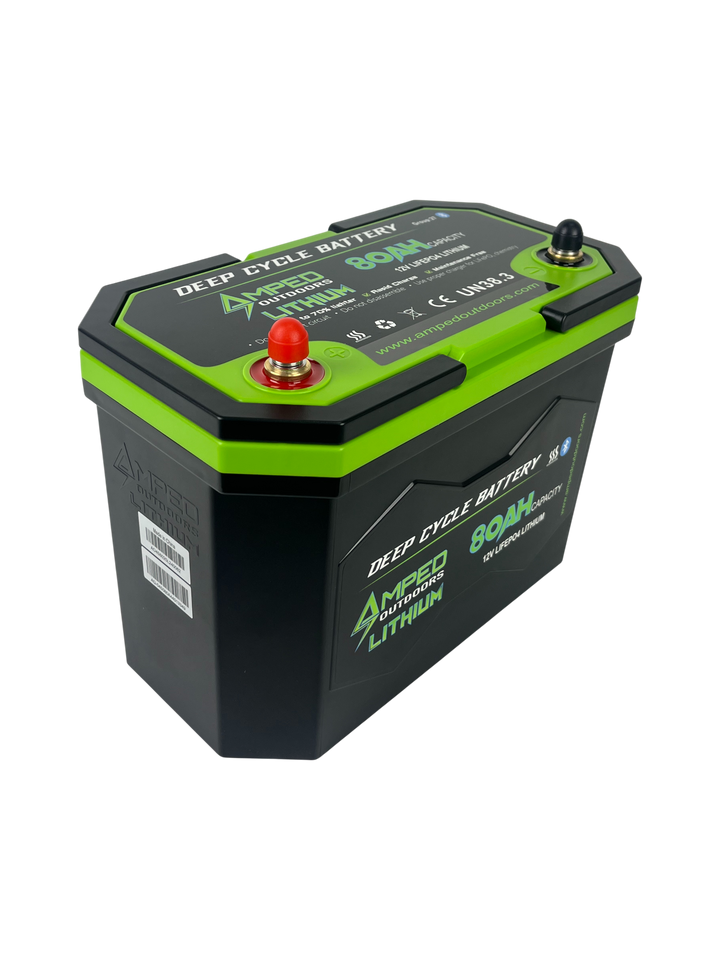 80Ah Lithium Battery (LiFePO4) 12.8V - Bluetooth - IP67 Waterproof - Heated