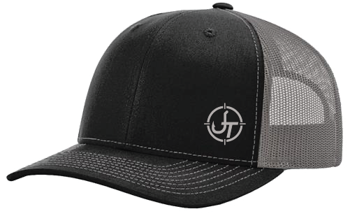 Richardson Snapback Hat - Black/Charcoal with Charcoal JT