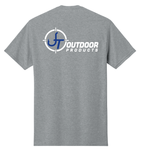 JT Outdoor Products Light Grey Tee - White Logo