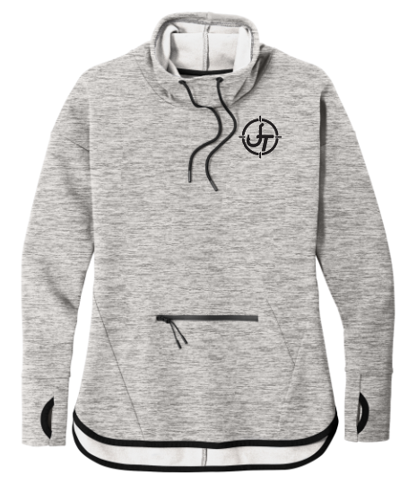 JT - Sport-Tek Ladies Cowl Neck Pullover - Athletic Heather