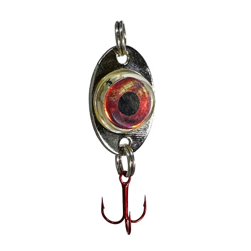 dirty bomb ice fishing lure Fish Daddy Dirty Bomb Spoon 1/4 oz / Blinking Pink